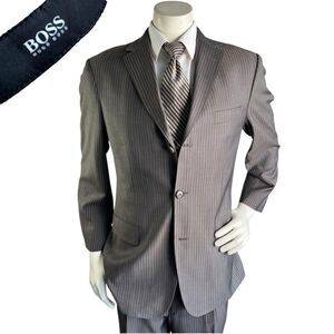 Hugo Boss Guabello Super 130s Men Suit Jacket Pants 40S 32x30 Rossellini Cinema